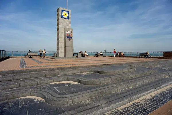 Beach area at Koksijde-Bad, Belgian coast