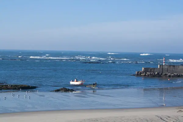 Praia de Afife beach in Viana do Castelo, Portugal