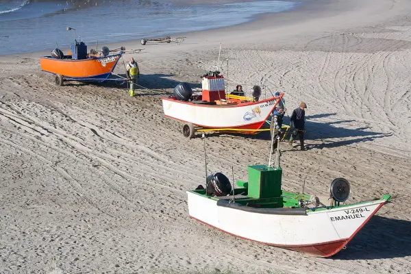 Praia do Canto Marinho beach in Viana do Castelo, Portugal