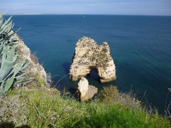 Praia do Pinhao in Lagos, Algarve, Portugal